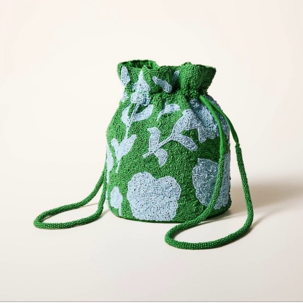 kate spade x Target Green and Blue Floral Beaded Bag - Picture 2 of 4